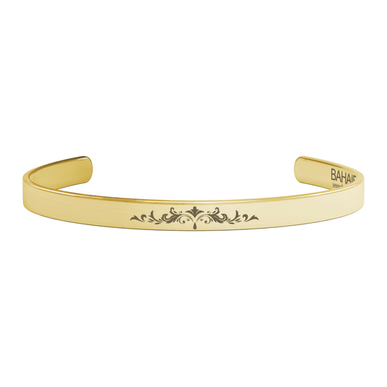 Bahai symbol jewelery, Ringstone symbol Cuff Bracelet